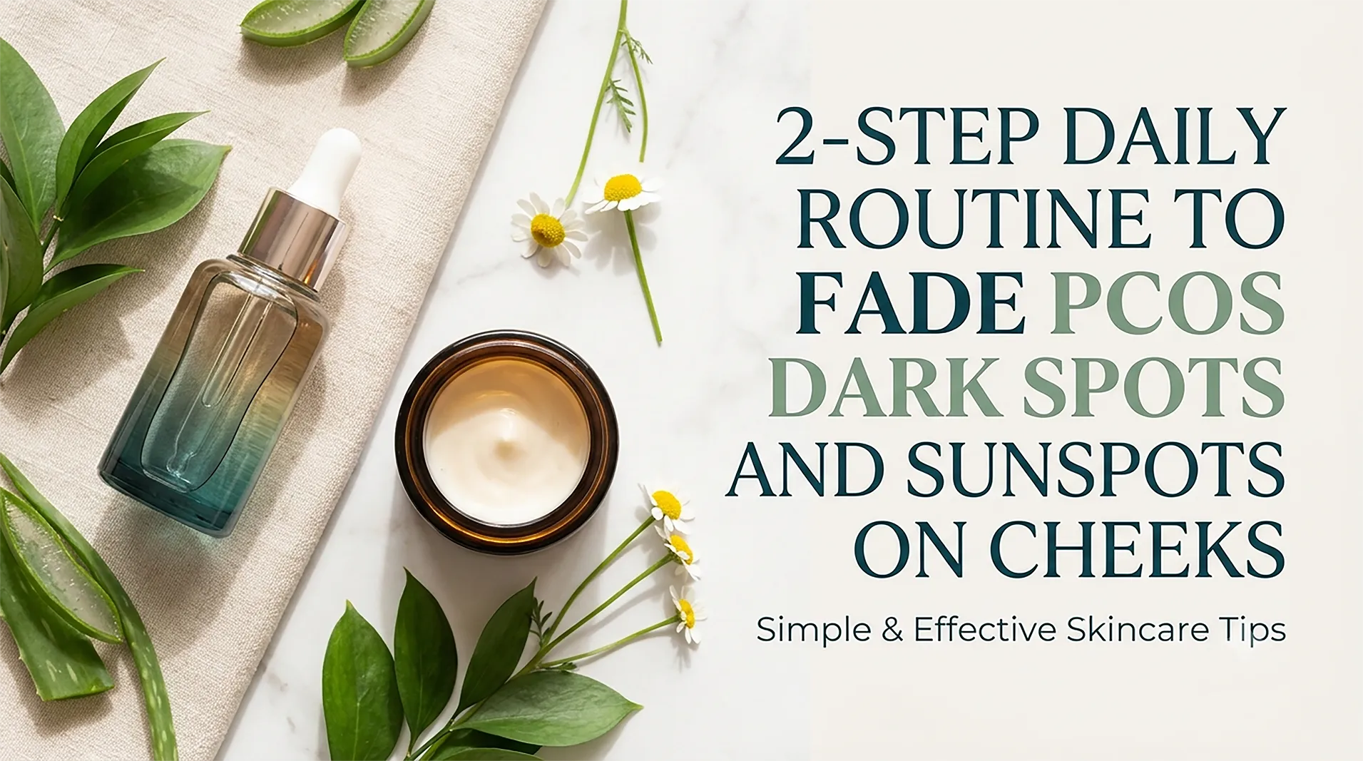 The Simple 2-Step Daily Routine to Fade PCOS Dark Spots and Sunspots on Cheeks